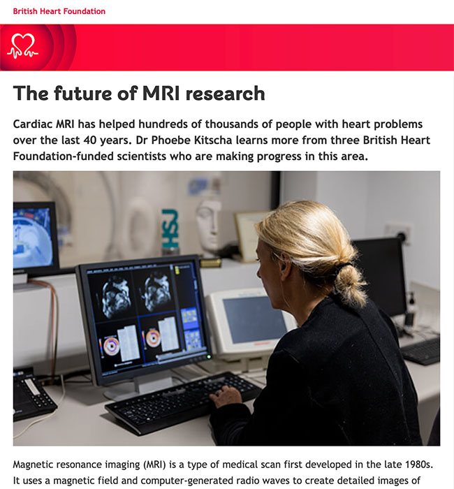 The Future of MRI Research - Click here to view this entry